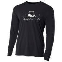 Golf Cart Life Funny Joke Parody Golfing Golfer Cooling Performance Long Sleeve Crew