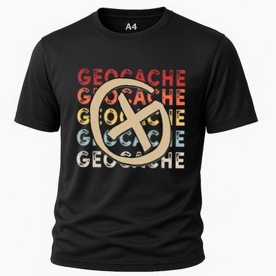 Geocache Cache Logbook Caching Cooling Performance Crew T-Shirt