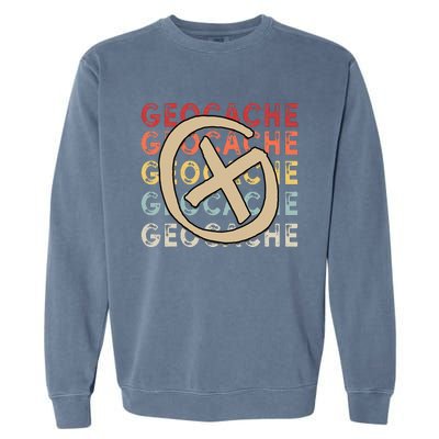 Geocache Cache Logbook Caching Garment-Dyed Sweatshirt