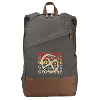 Geocache Cache Logbook Caching Cotton Canvas Backpack