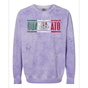 Guanajuato Con La Bandera De México Colorblast Crewneck Sweatshirt