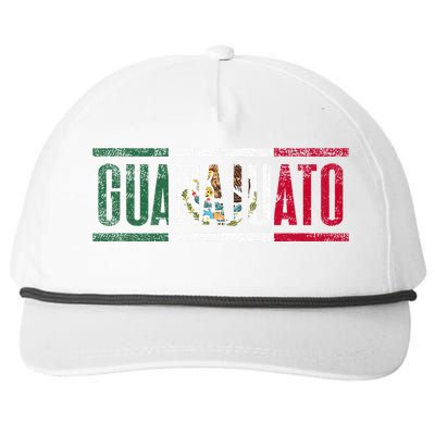 Guanajuato Con La Bandera De México Snapback Five-Panel Rope Hat