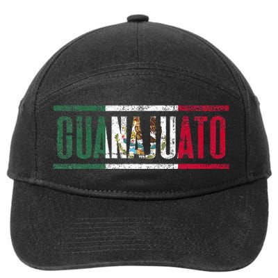 Guanajuato Con La Bandera De México 7-Panel Snapback Hat