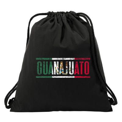 Guanajuato Con La Bandera De México Drawstring Bag