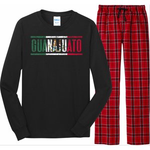 Guanajuato Con La Bandera De México Long Sleeve Pajama Set