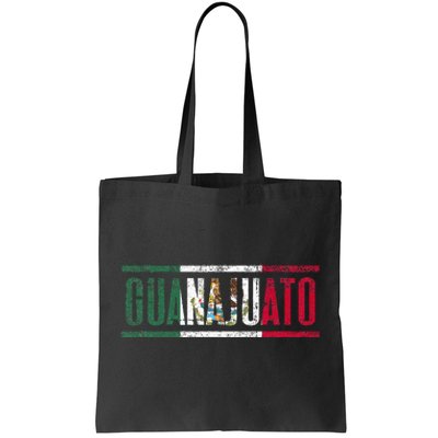 Guanajuato Con La Bandera De México Tote Bag