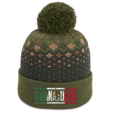 Guanajuato Con La Bandera De México The Baniff Cuffed Pom Beanie