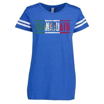 Guanajuato Con La Bandera De México Enza Ladies Jersey Football T-Shirt