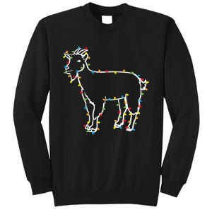 Goat Christmas Lights Holiday Season Merry Xmas Sweatshirt