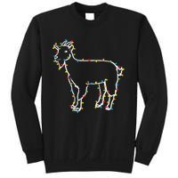 Goat Christmas Lights Holiday Season Merry Xmas Sweatshirt