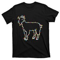 Goat Christmas Lights Holiday Season Merry Xmas T-Shirt