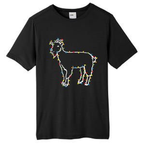 Goat Christmas Lights Holiday Season Merry Xmas Tall Fusion ChromaSoft Performance T-Shirt