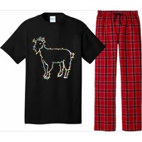 Goat Christmas Lights Holiday Season Merry Xmas Pajama Set