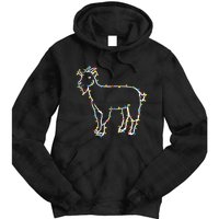 Goat Christmas Lights Holiday Season Merry Xmas Tie Dye Hoodie