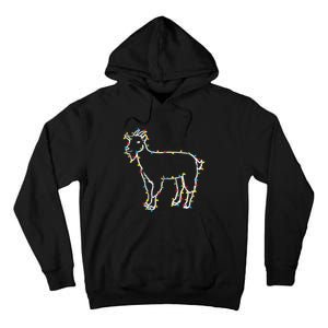 Goat Christmas Lights Holiday Season Merry Xmas Tall Hoodie