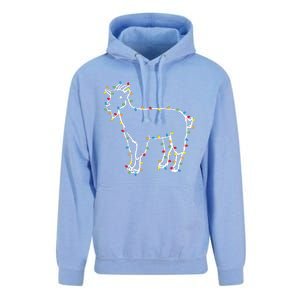 Goat Christmas Lights Holiday Season Merry Xmas Unisex Surf Hoodie