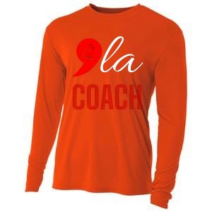 Gift Comma La Kamala Harris Tim Walz Coach 2024 La Comma Cool Gift Cooling Performance Long Sleeve Crew