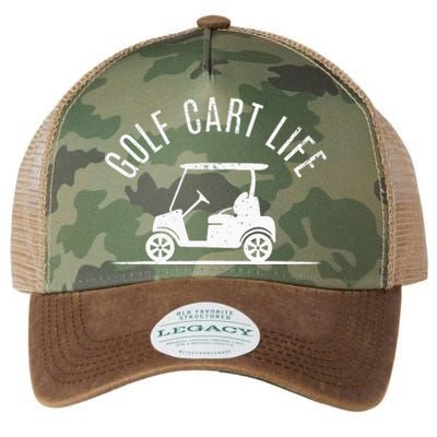 Golf Cart Life Funny Golf Legacy Tie Dye Trucker Hat