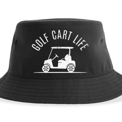 Golf Cart Life Funny Golf Sustainable Bucket Hat