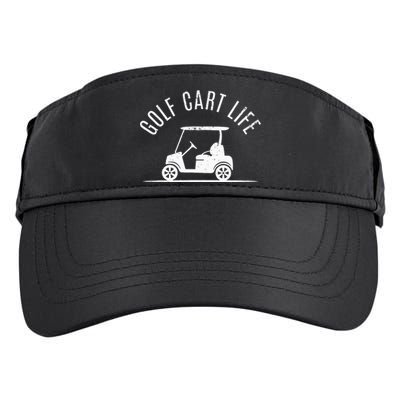 Golf Cart Life Funny Golf Adult Drive Performance Visor