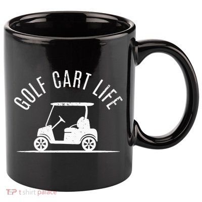 Golf Cart Life Funny Golf 11oz C Handle Ceramic Mug