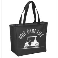 Golf Cart Life Funny Golf Zip Tote Bag