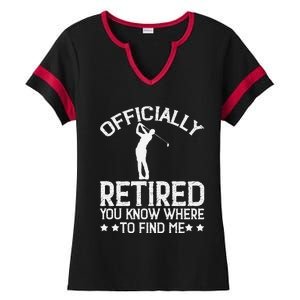 Golf Course Ly Retired 2025 You Know Where Find Me Ladies Halftime Notch Neck Tee