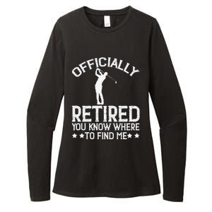 Golf Course Ly Retired 2025 You Know Where Find Me Womens CVC Long Sleeve Shirt