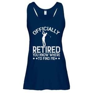 Golf Course Ly Retired 2025 You Know Where Find Me Ladies Essential Flowy Tank