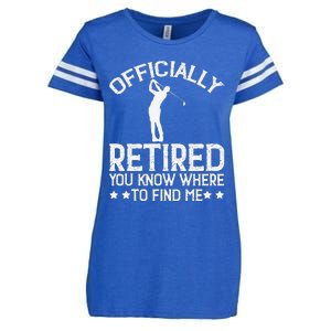 Golf Course Ly Retired 2025 You Know Where Find Me Enza Ladies Jersey Football T-Shirt