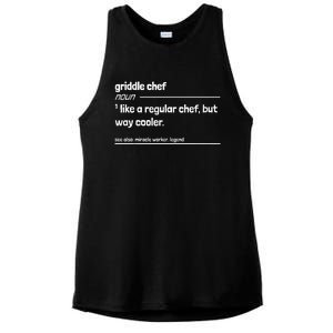 Griddle Chef Like Regular But Way Cooler Funny Ladies PosiCharge Tri-Blend Wicking Tank