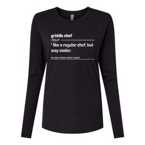 Griddle Chef Like Regular But Way Cooler Funny Womens Cotton Relaxed Long Sleeve T-Shirt