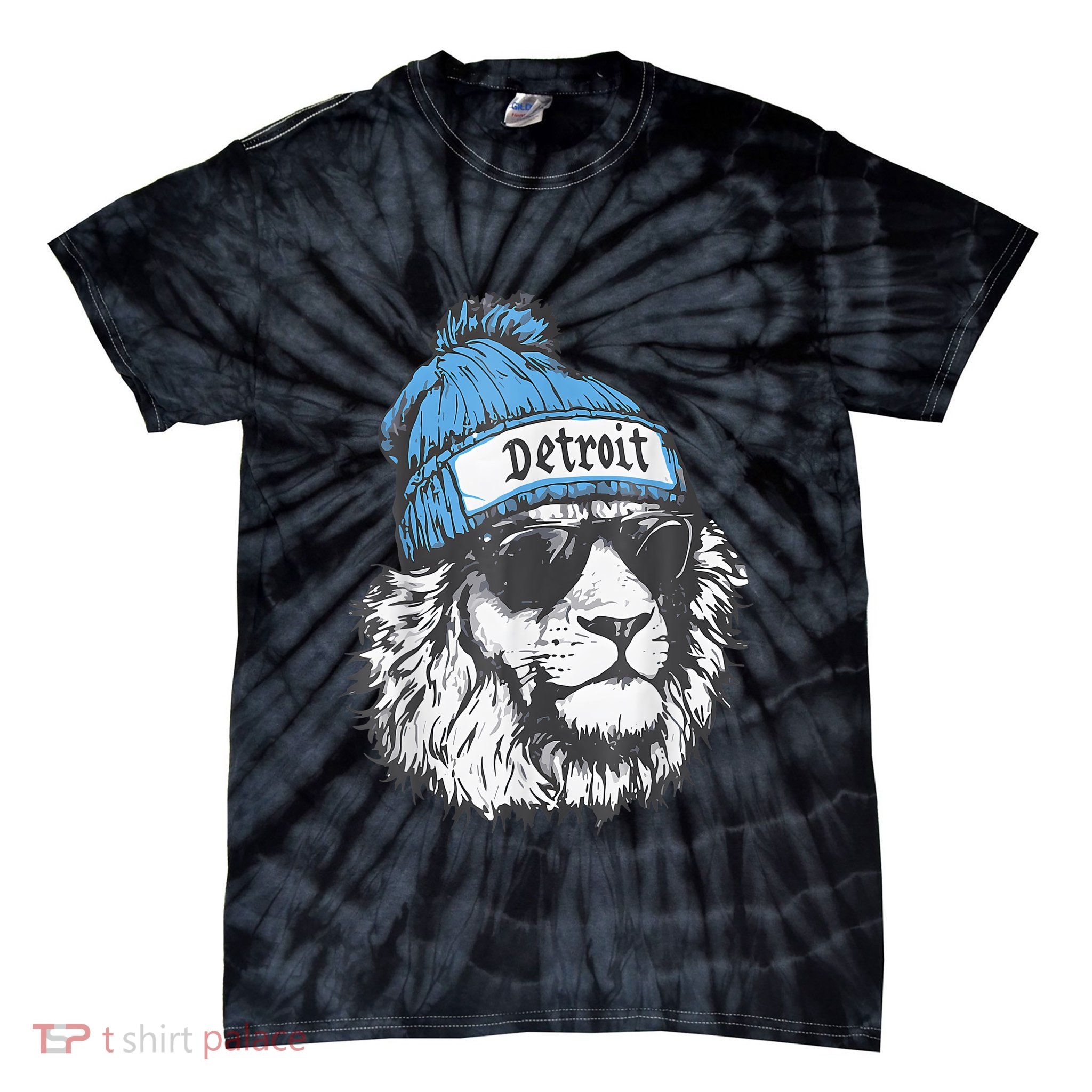 Go Cheer Lions Design Gift Tie-Dye T-Shirt