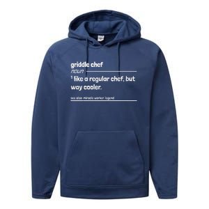 Griddle Chef Like Regular But Way Cooler Performance Fleece Hoodie