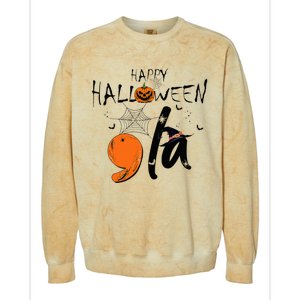 Ghost Comma La Kamala Harris 2024 Halloween Election Colorblast Crewneck Sweatshirt