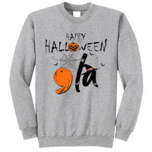 Ghost Comma La Kamala Harris 2024 Halloween Election Tall Sweatshirt