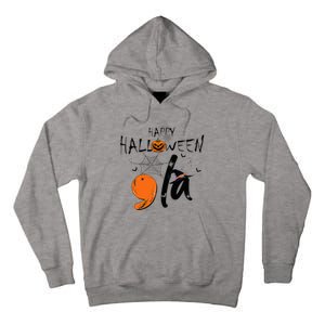 Ghost Comma La Kamala Harris 2024 Halloween Election Tall Hoodie