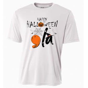 Ghost Comma La Kamala Harris 2024 Halloween Election Cooling Performance Crew T-Shirt