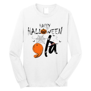 Ghost Comma La Kamala Harris 2024 Halloween Election Long Sleeve Shirt