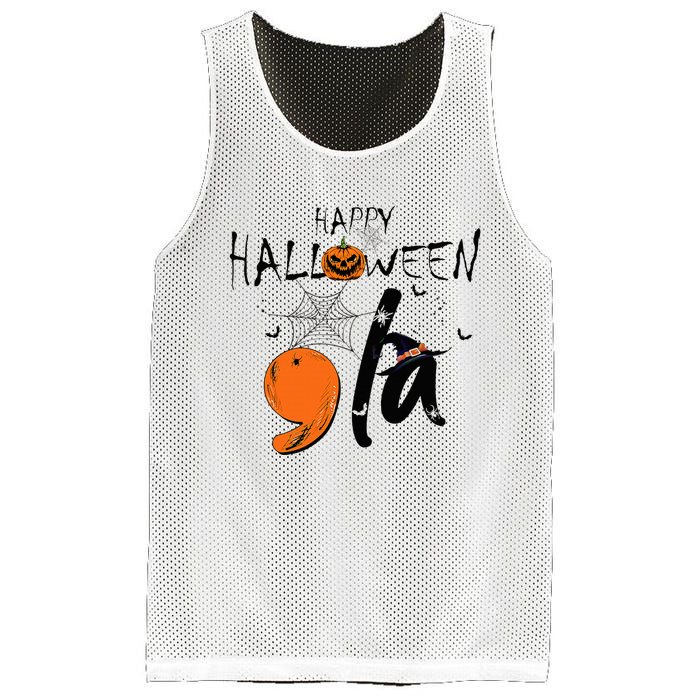 Ghost Comma La Kamala Harris 2024 Halloween Election Mesh Reversible Basketball Jersey Tank