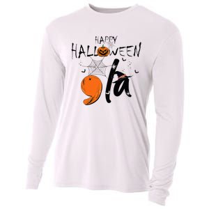 Ghost Comma La Kamala Harris 2024 Halloween Election Cooling Performance Long Sleeve Crew