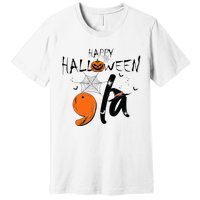 Ghost Comma La Kamala Harris 2024 Halloween Election Premium T-Shirt