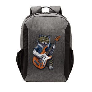 Guitar Cat Lover Graphic Funny Cat Playing Cats Kitten Lover Gift Vector Backpack