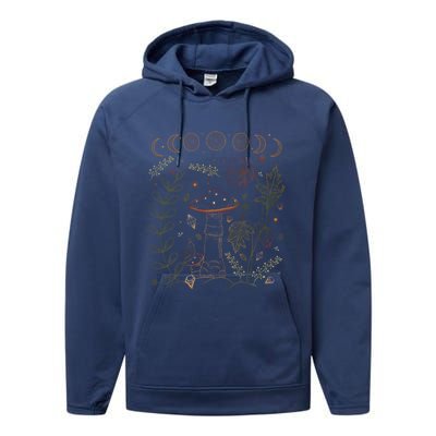 Goblincore Clothes Lover Dark Academia Aesthetic Mushroom Gift Performance Fleece Hoodie