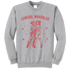 Gay Cowgirl Lesbian Femme Subtle Bi Pride Sapphic Western Tall Sweatshirt