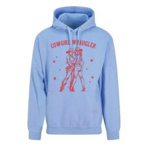 Gay Cowgirl Lesbian Femme Subtle Bi Pride Sapphic Western Unisex Surf Hoodie