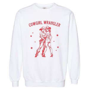 Gay Cowgirl Lesbian Femme Subtle Bi Pride Sapphic Western Garment-Dyed Sweatshirt