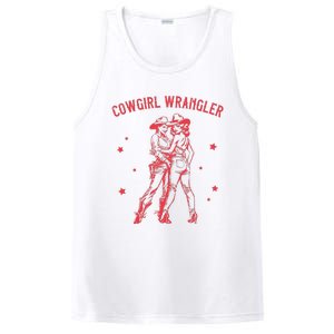 Gay Cowgirl Lesbian Femme Subtle Bi Pride Sapphic Western PosiCharge Competitor Tank