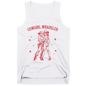 Gay Cowgirl Lesbian Femme Subtle Bi Pride Sapphic Western Tank Top