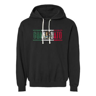 Guanajuato Con La Bandera De México Garment-Dyed Fleece Hoodie